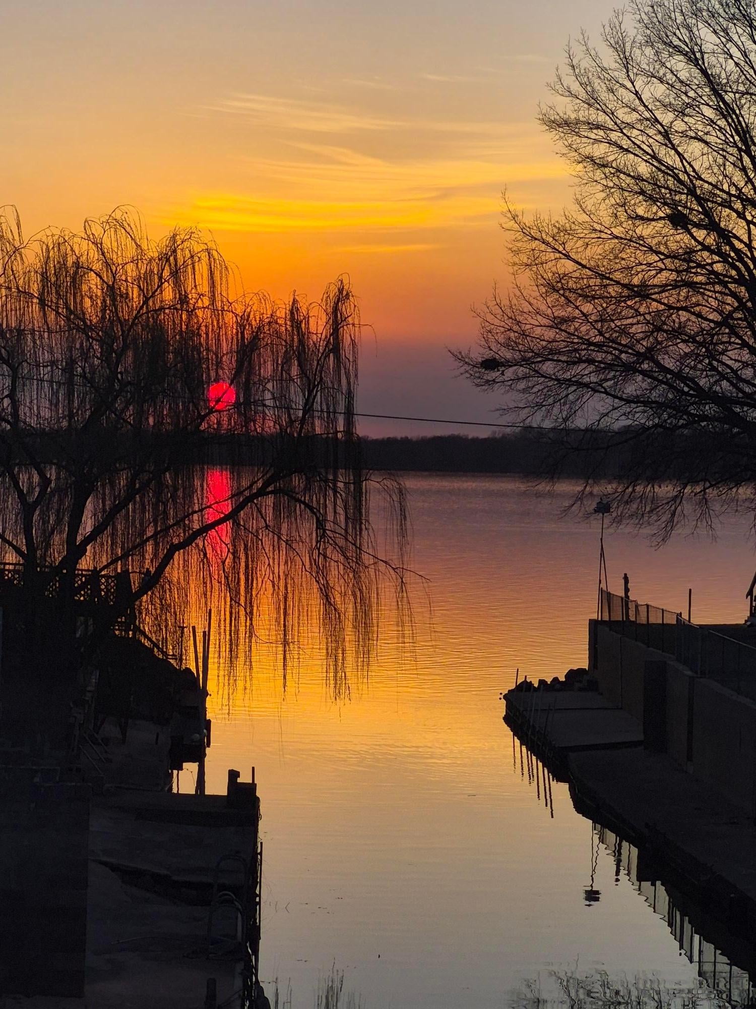 Several sunsets from the docks in back of the tiny house. Absolutely beautiful 