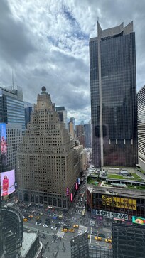 View of Times Square from 33rd floor