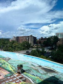 Not much of a view but we didn’t care