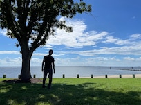 Our view from the house to the bay