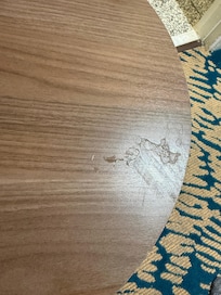 This is the table in my room not very clean.