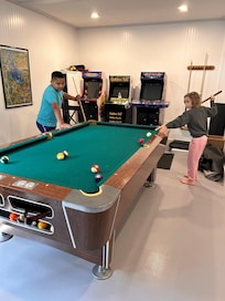 Great game room.