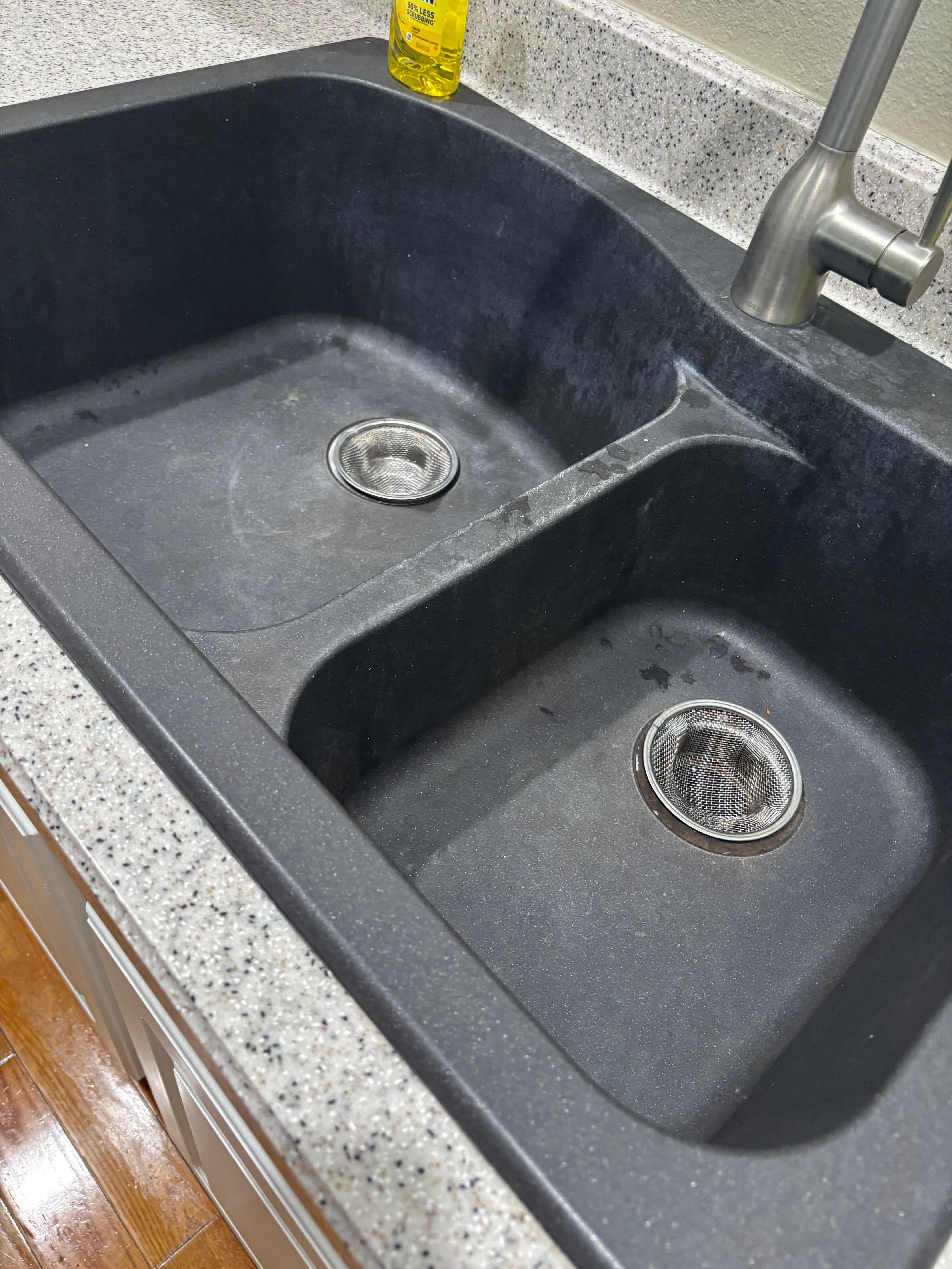 The kitchen sink was disgusting!