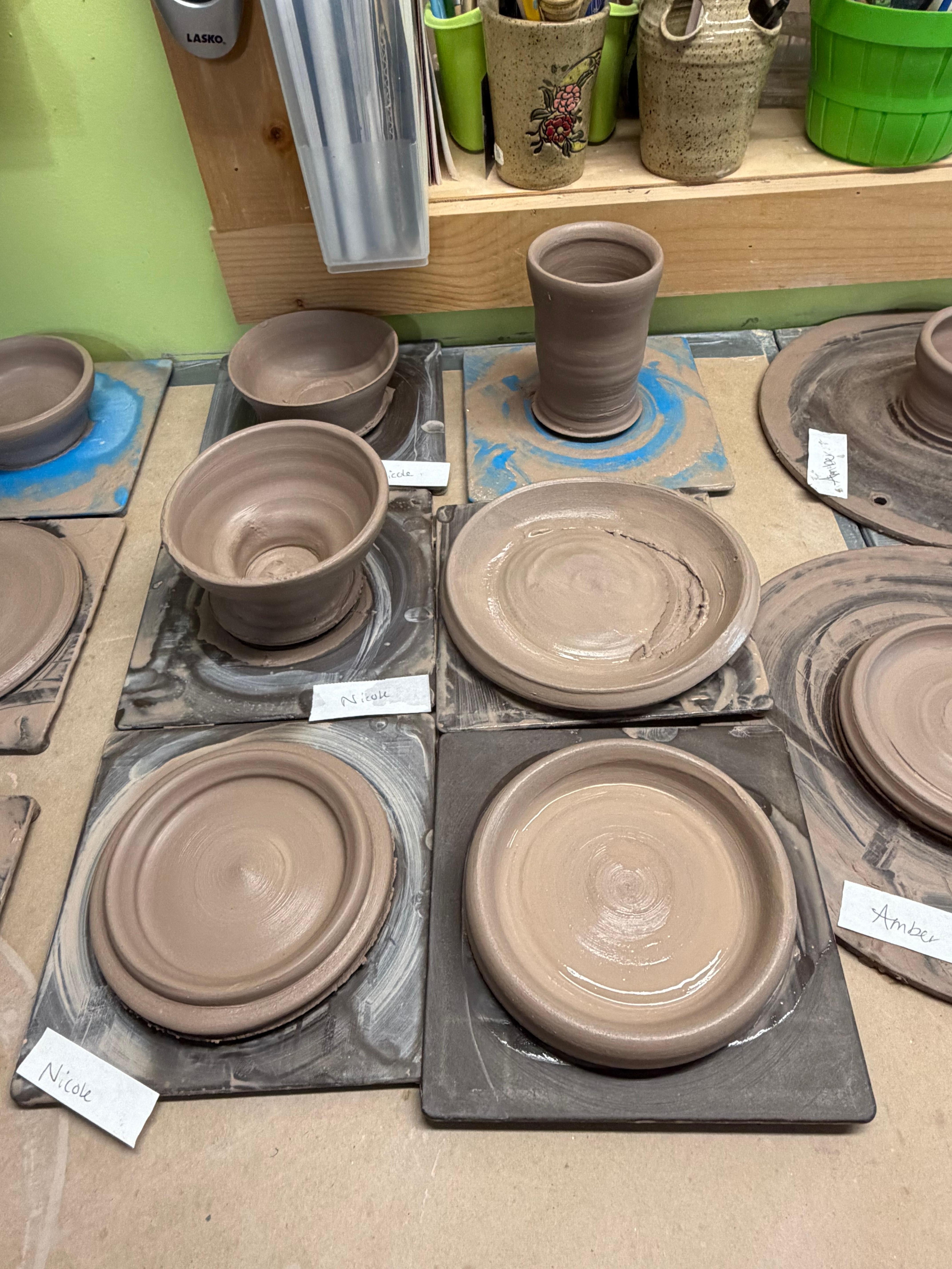 Pottery we made at Betelgeuse Pottery