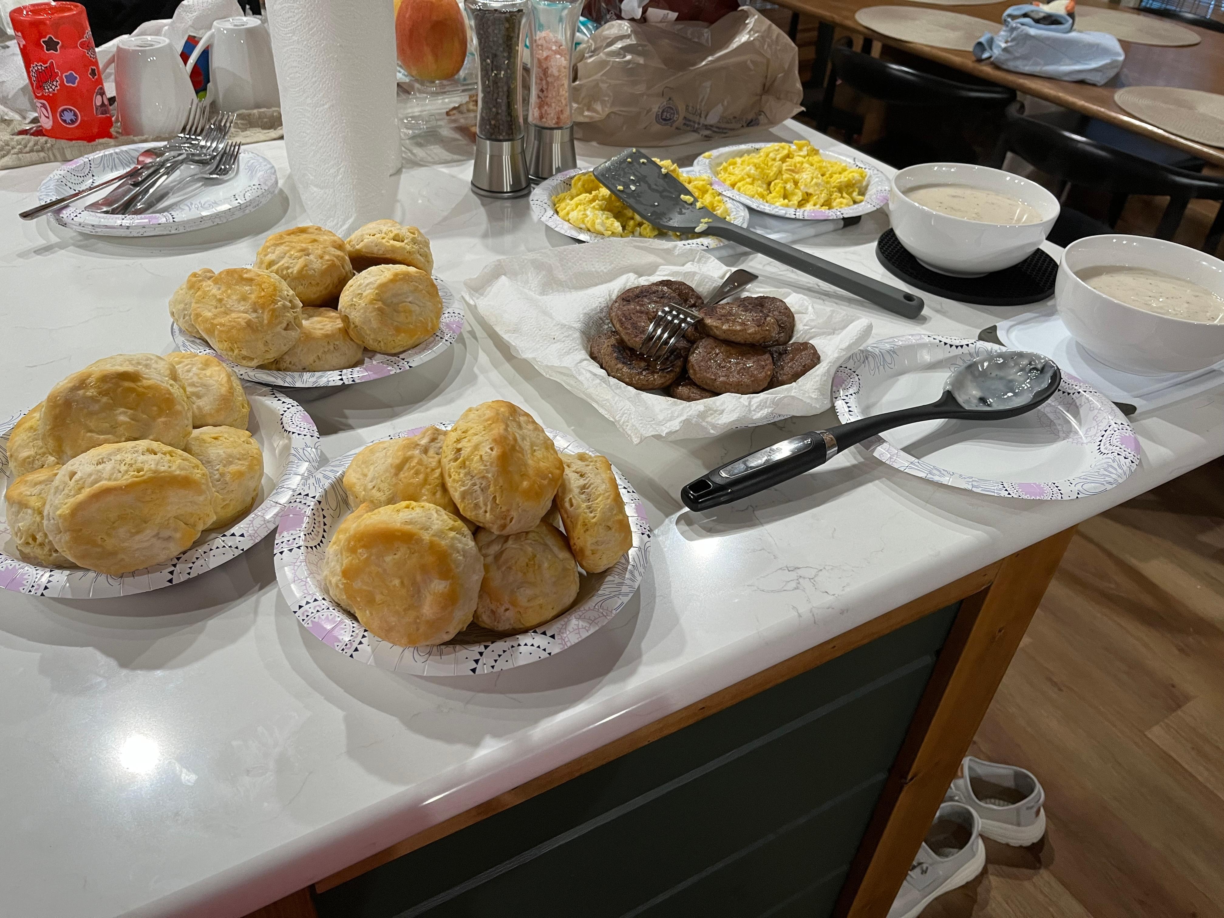 Loved being able to cook for our family!