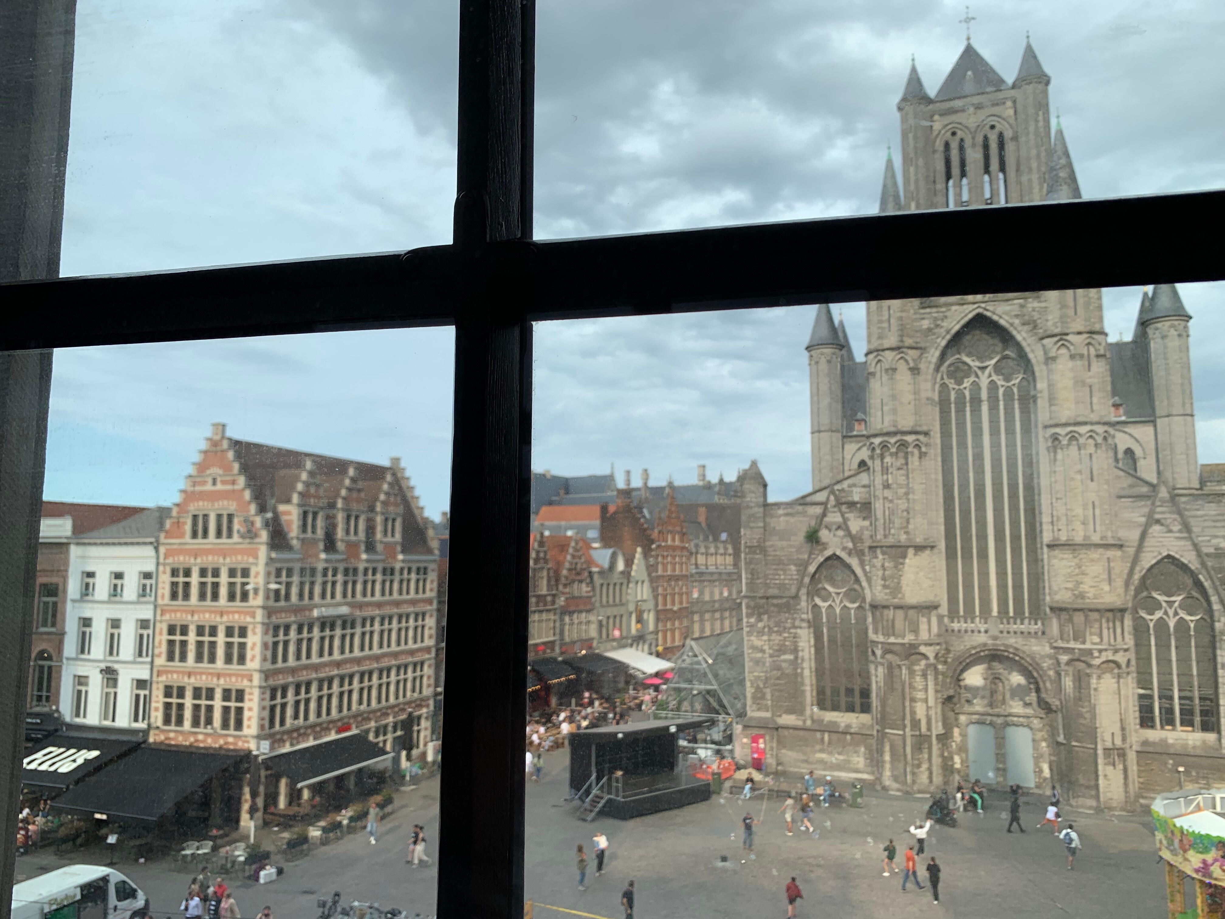 Uitzicht op de binnenstad van Gent