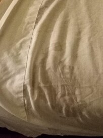 Sheets was old and stained