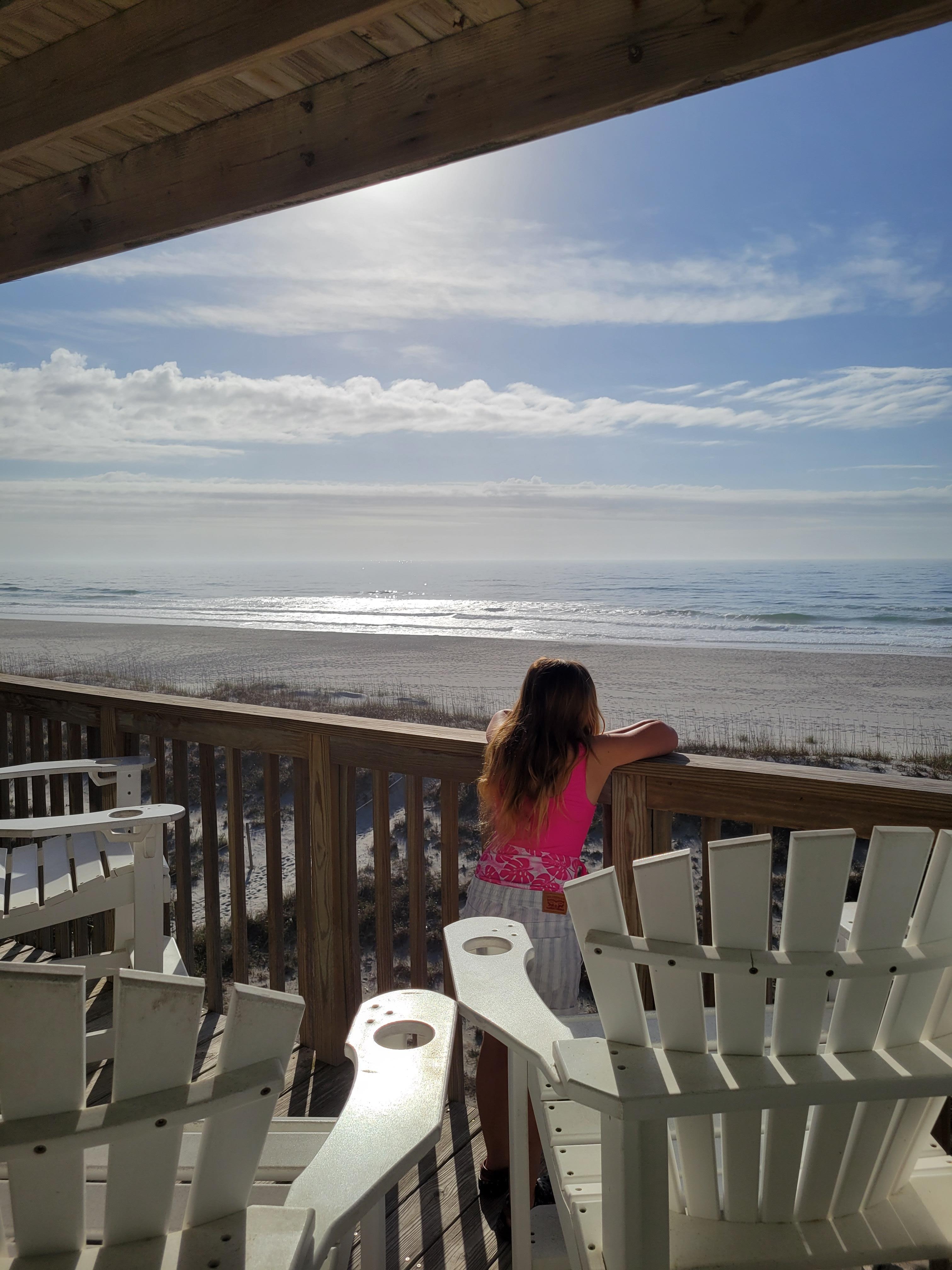 The beautiful view from the balcony!