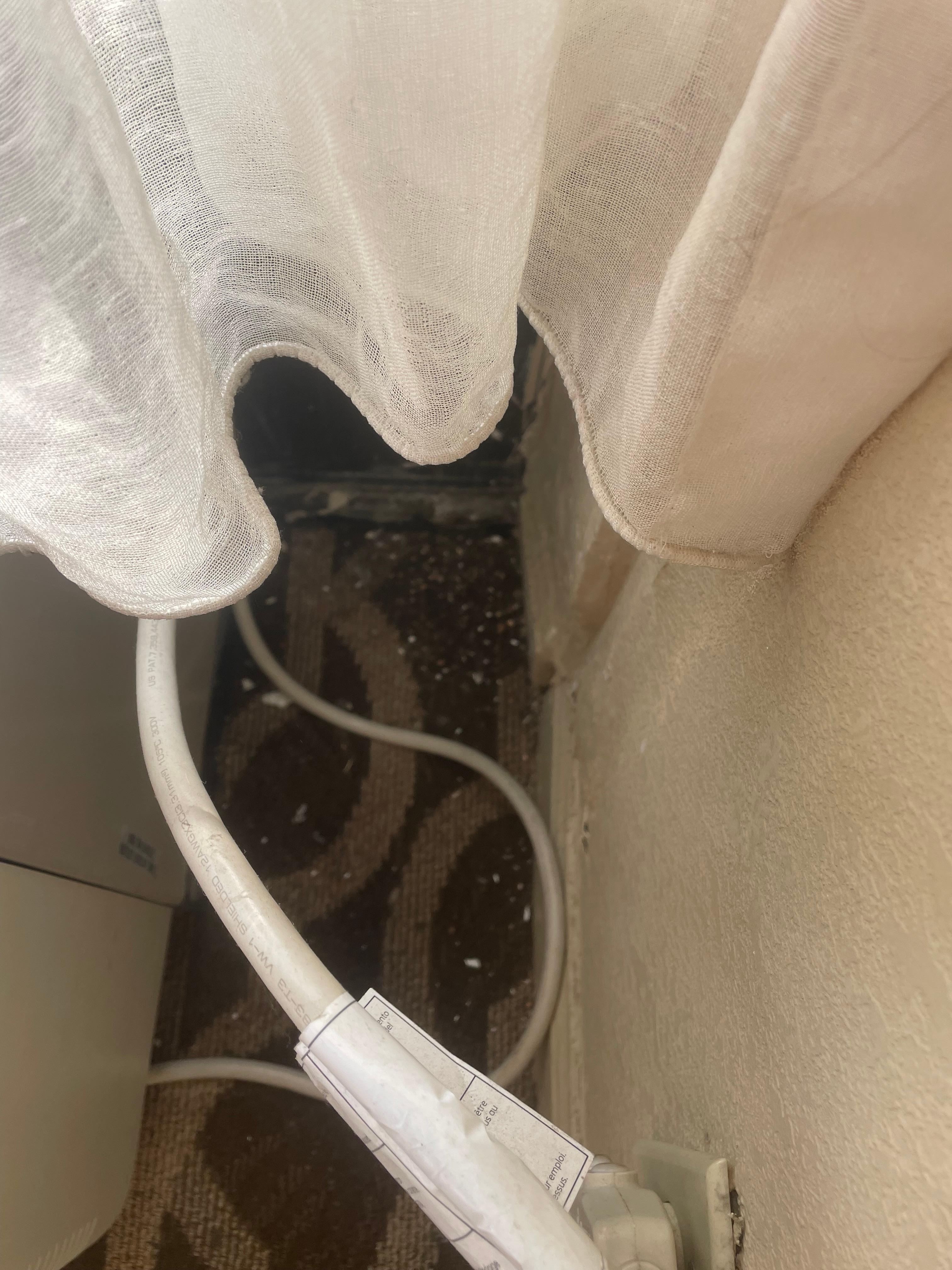 Can’t imagine the last time this carpet on the corridor was vacuumed