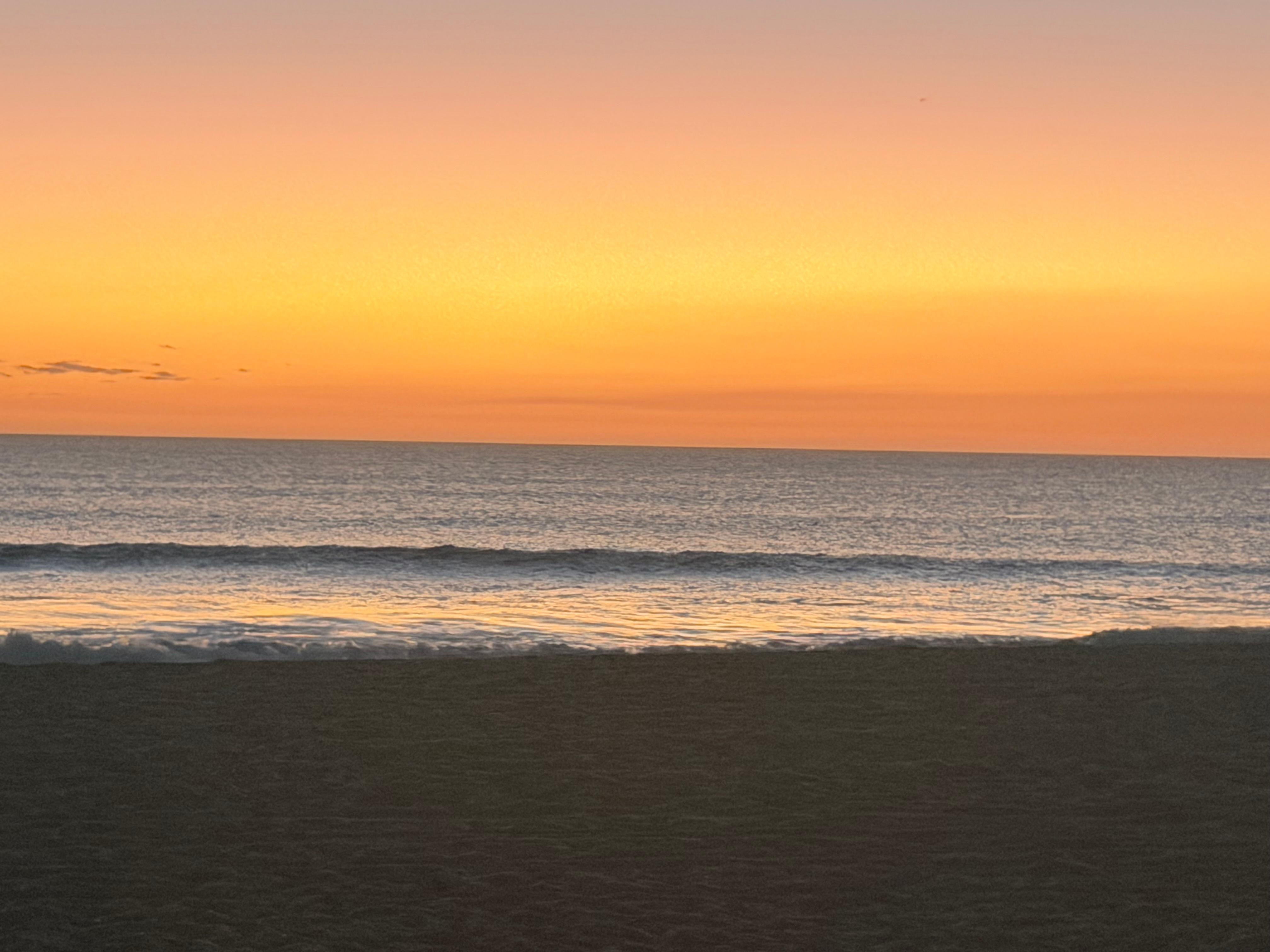 Every night, an amazing sunset! The beach is always empty, it's like a private beach.