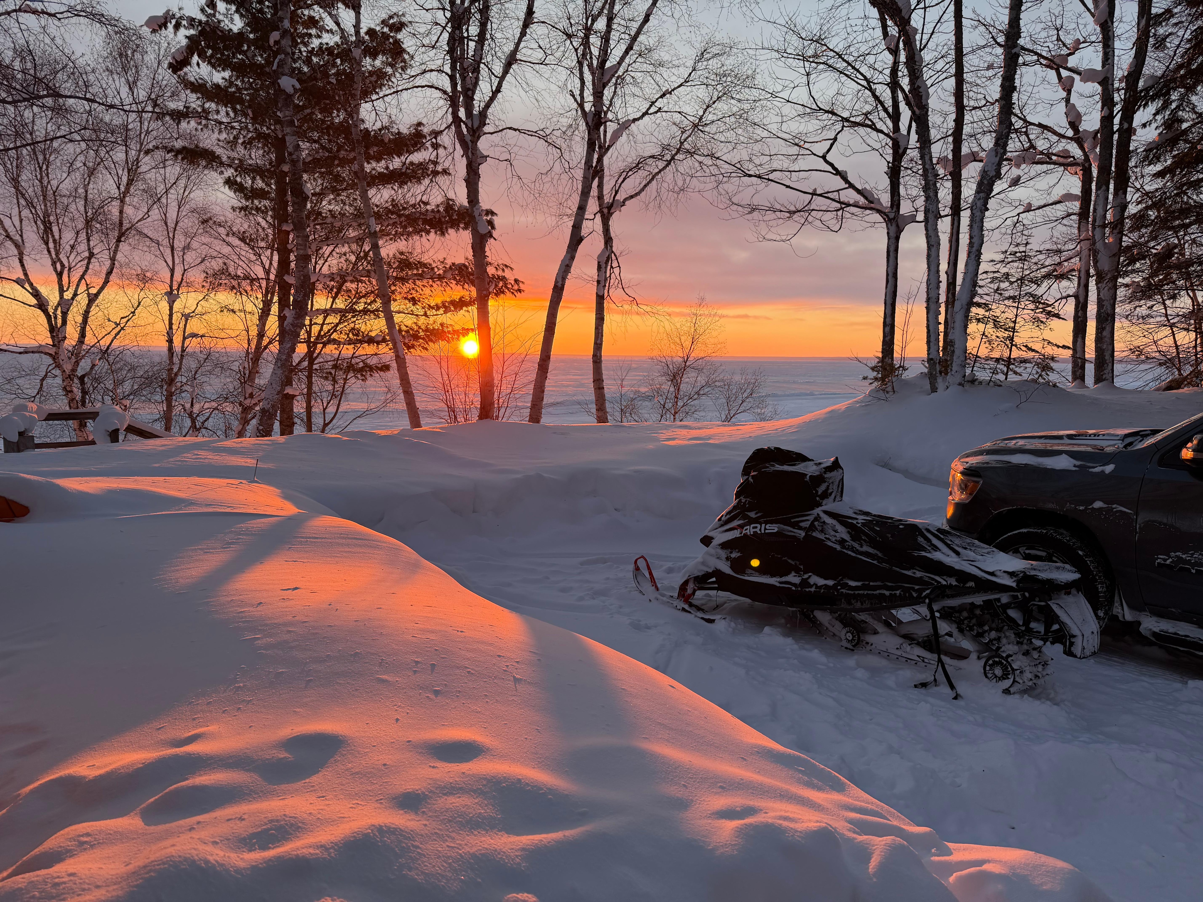 Ready to ride at sunrise 