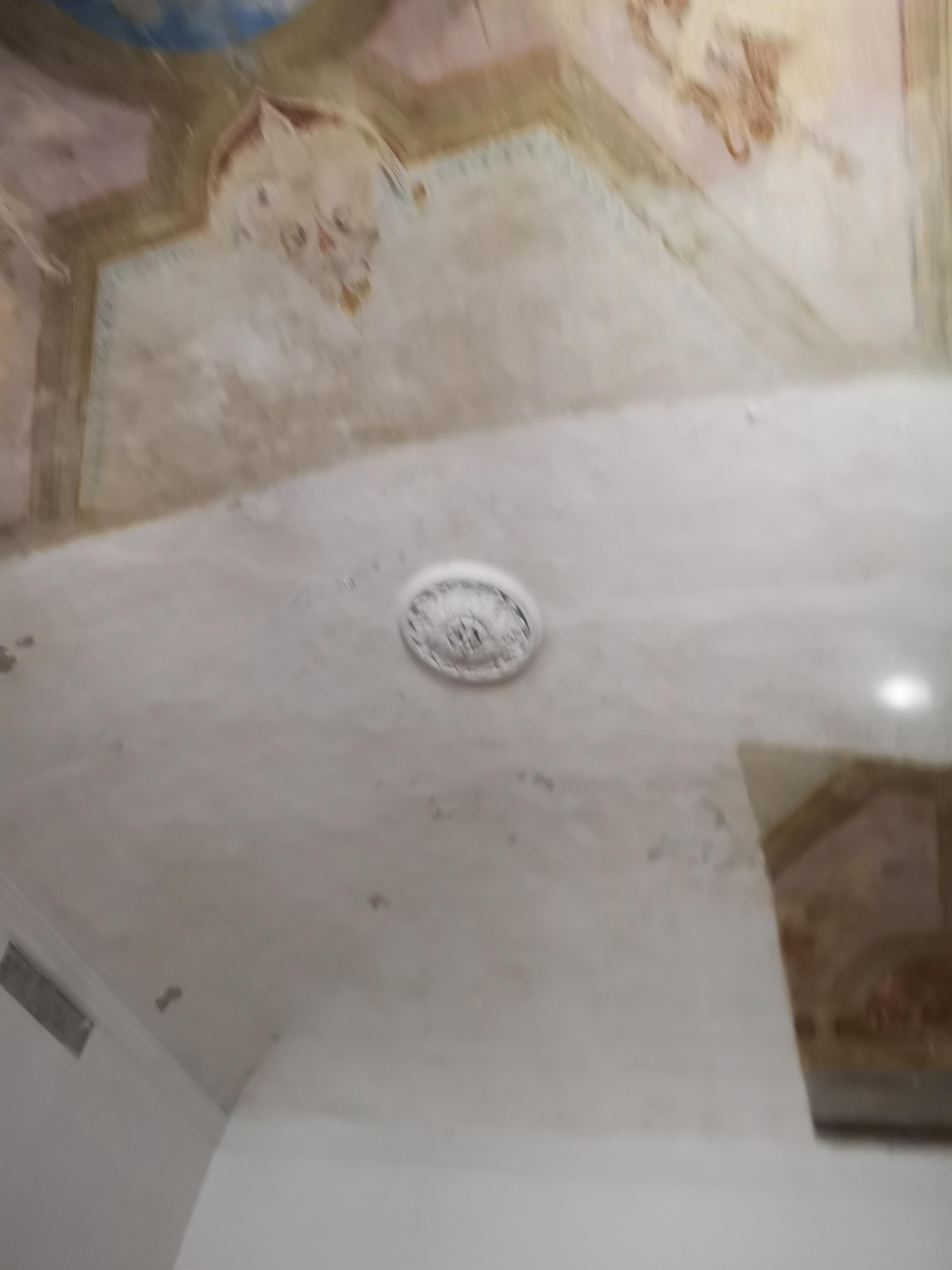 Ceiling still had old paintings on