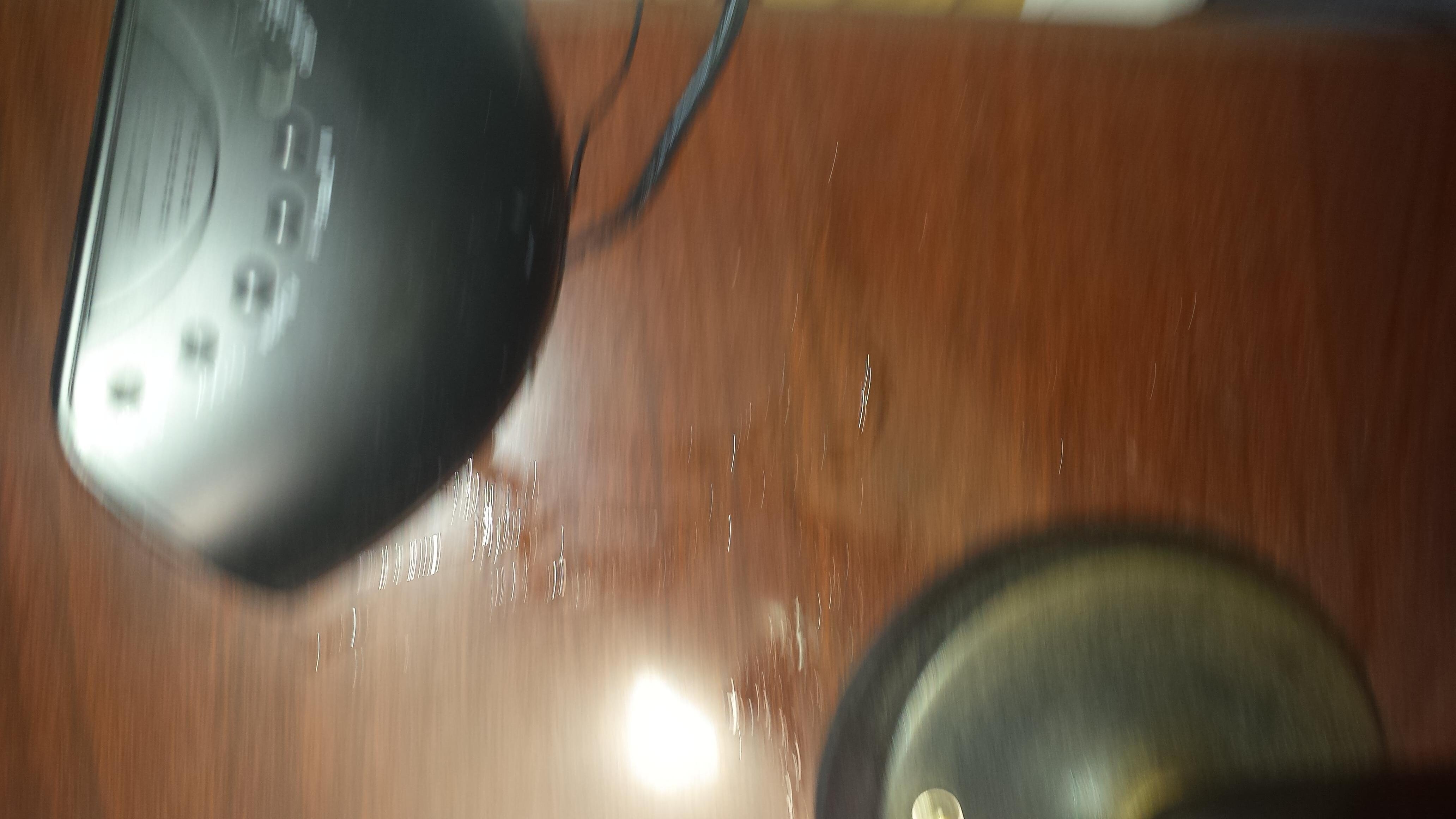 substance on night stand