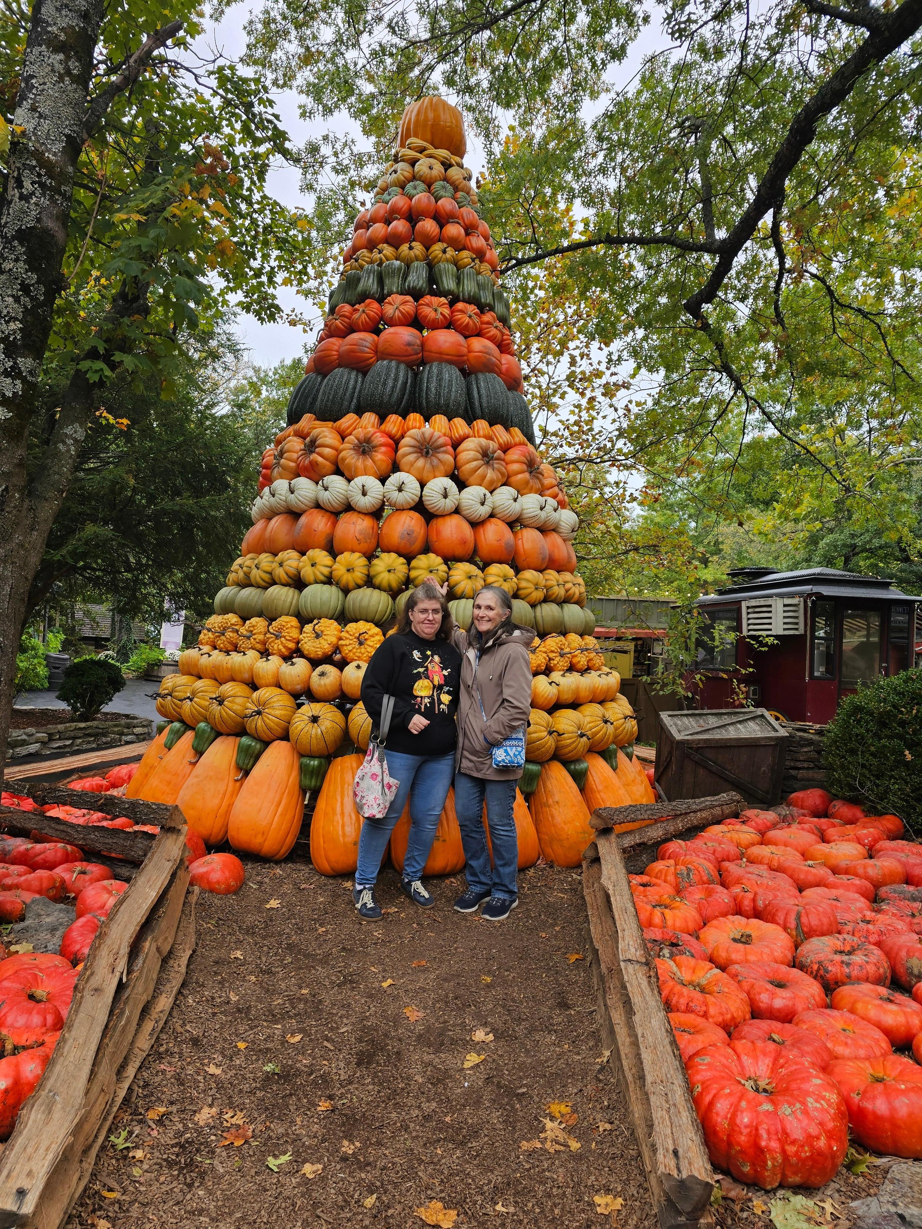 Some of the 7000 pumpkins at Silver Dollar City.