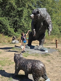 Outdoor sculpture park in Roche Harbor