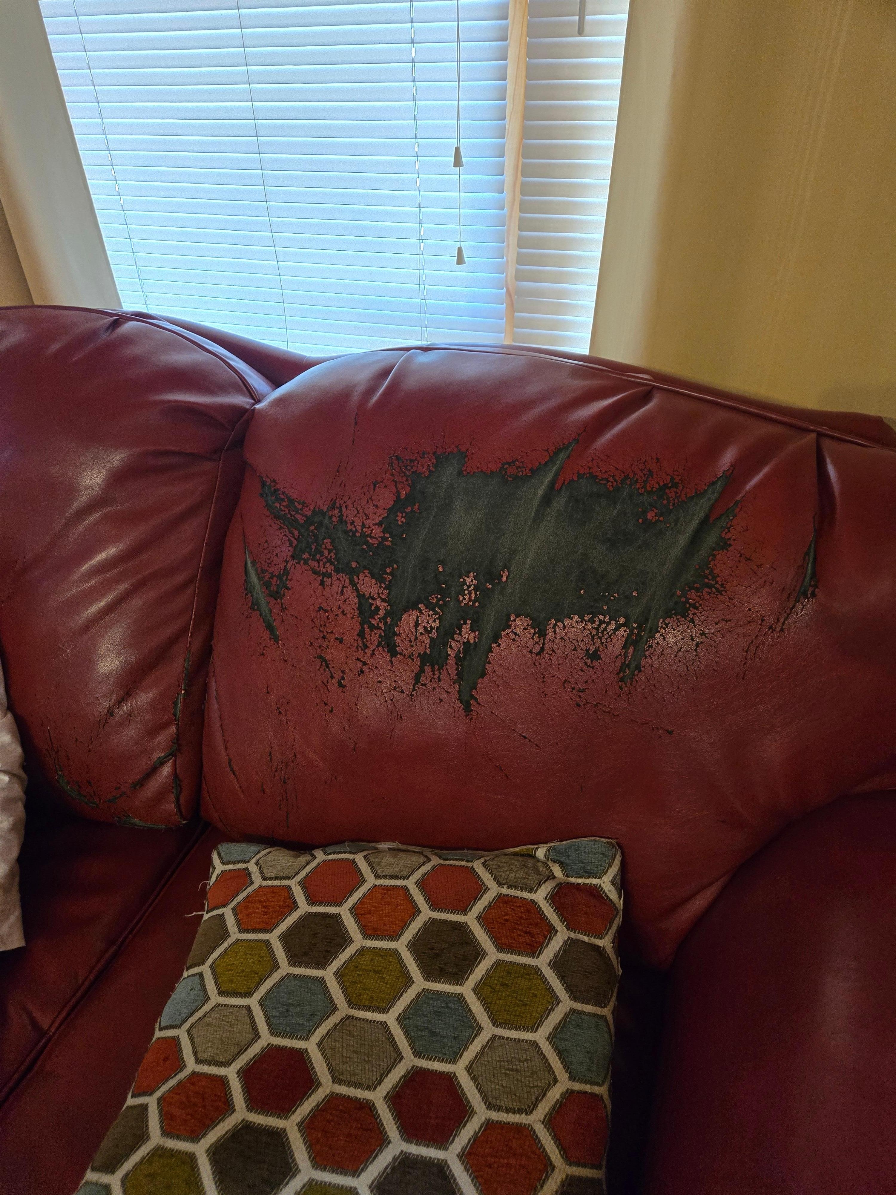 Worn out couch