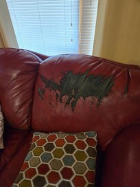 Worn out couch