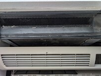 Here's the filthy interior of the A/C. The cover fell off when I bumped it and this is what I saw.