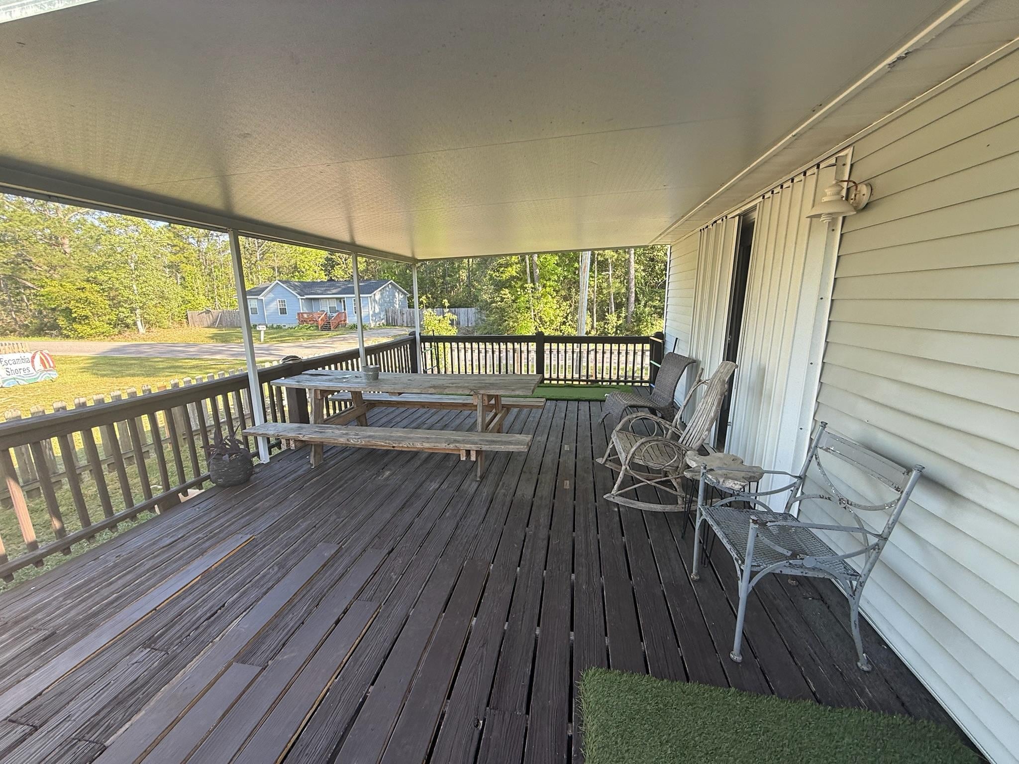 Outdoor seating area