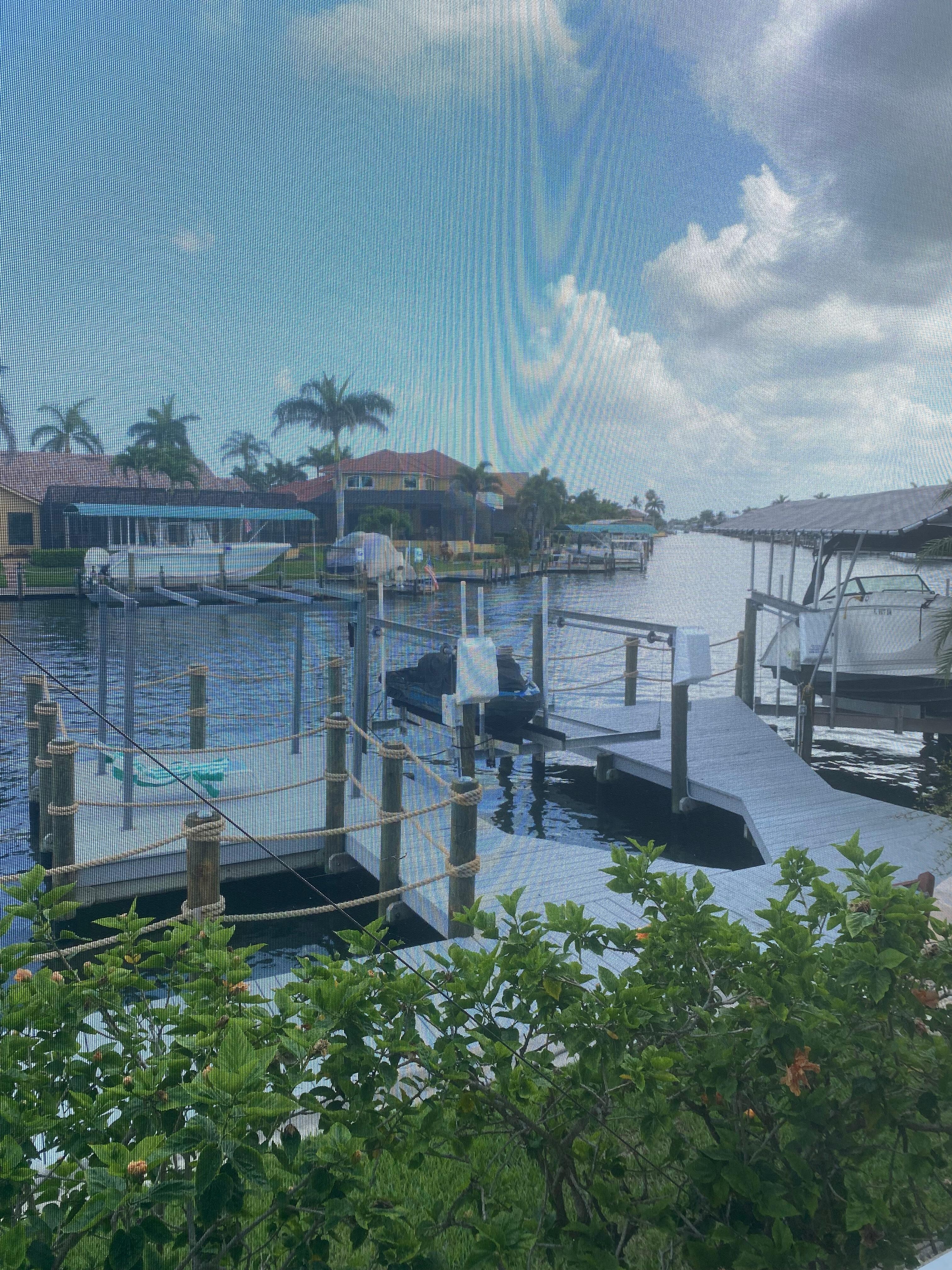 The dock area where everyone loved to watch the world go buy .
