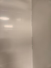 Moldy looking loose grout