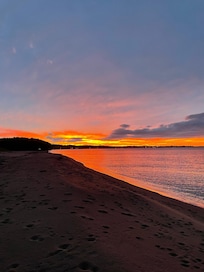 Taken from the cottageâs Lake Superior beachfront