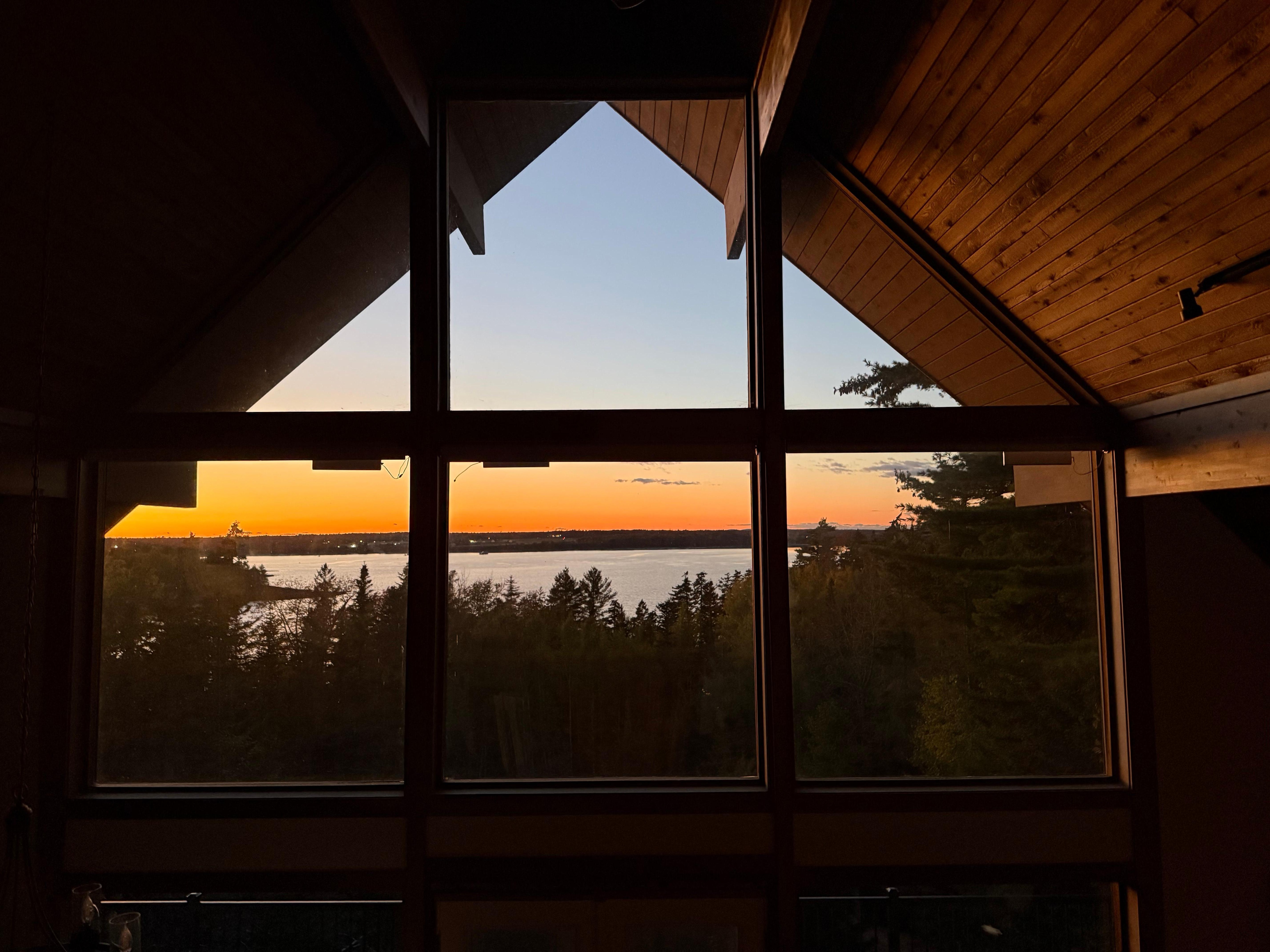 A view from the top floor bedroom