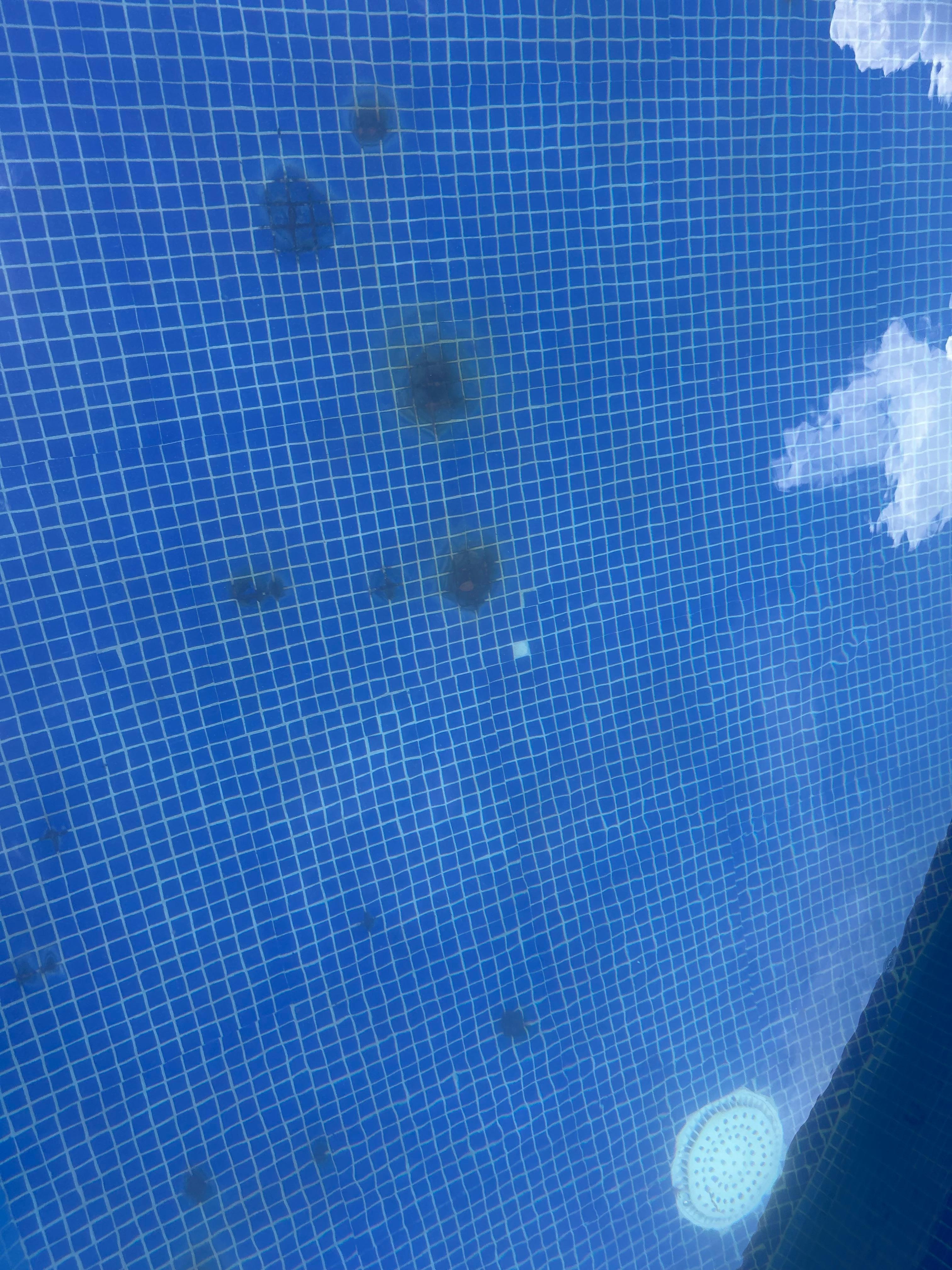 Rust in bottom of pool