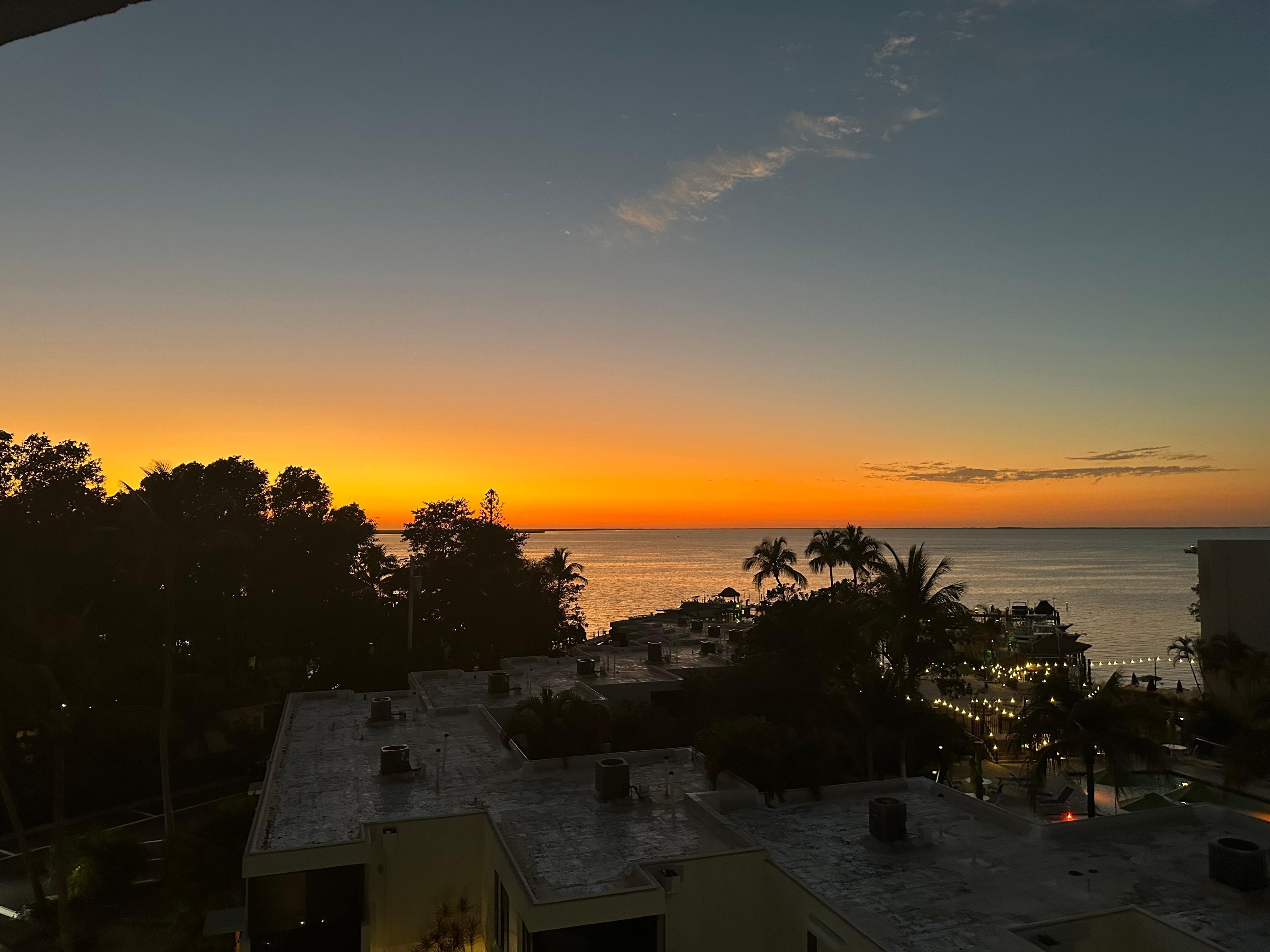 Sunset from our balcony 
