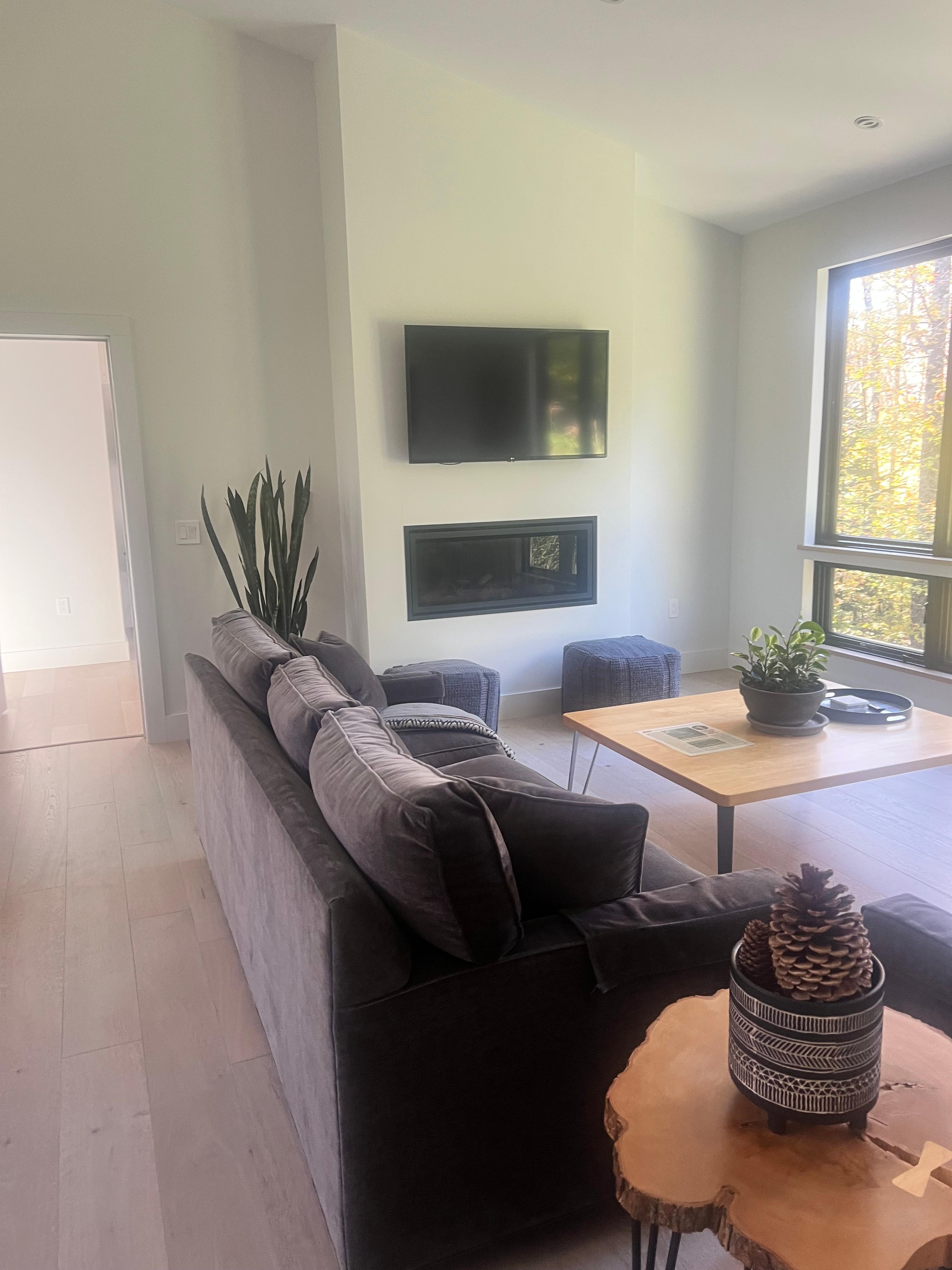 Living room of chalet