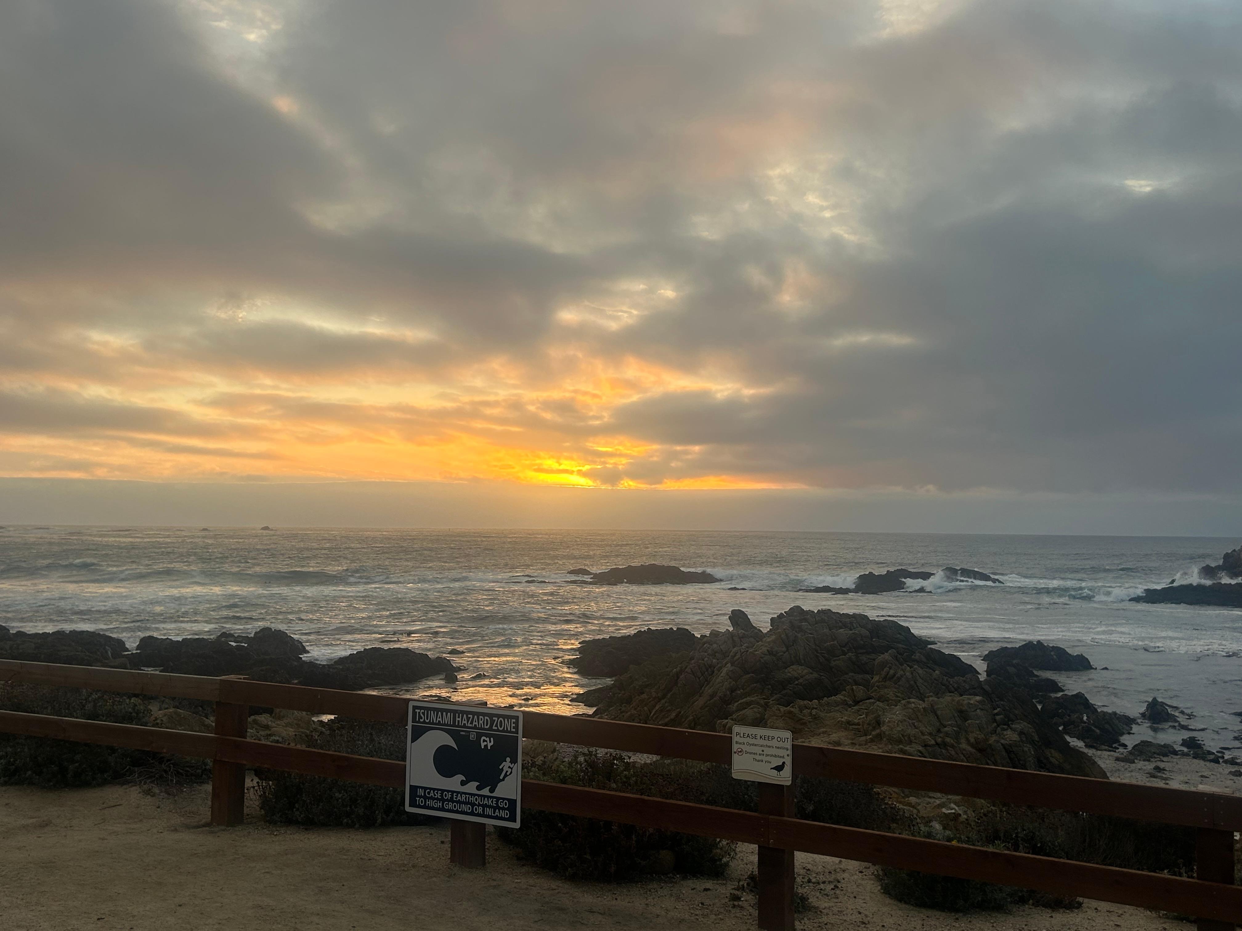 17 mile drive sunset 