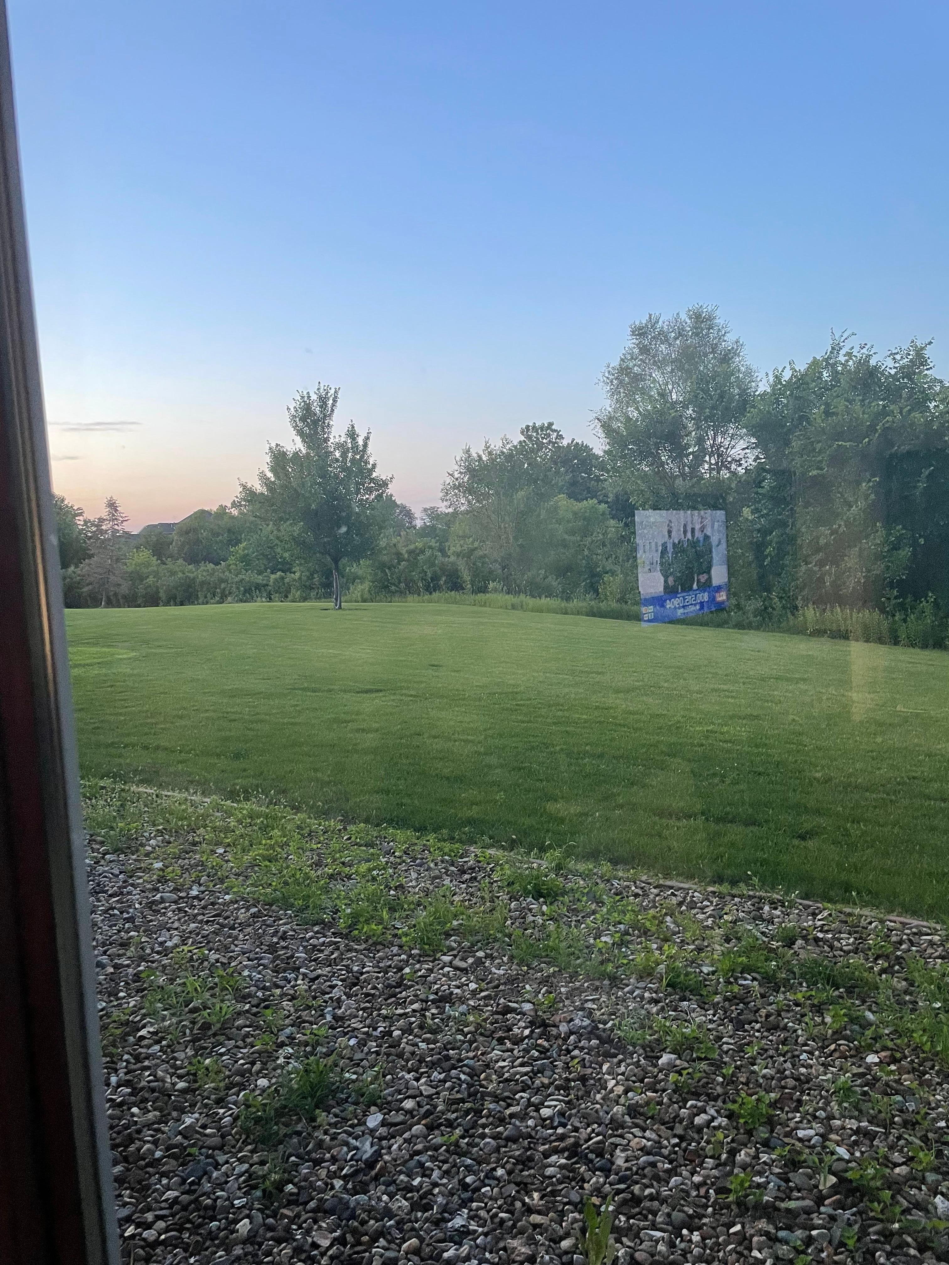 The lawn outside our room was great for our dog!