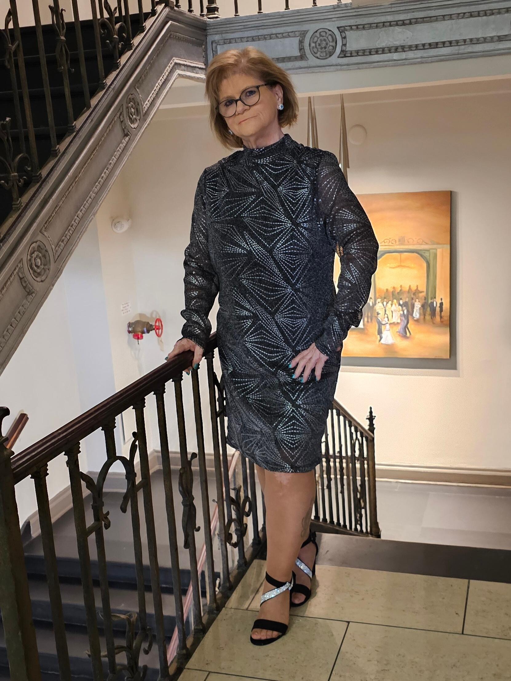 Dressed up just for this