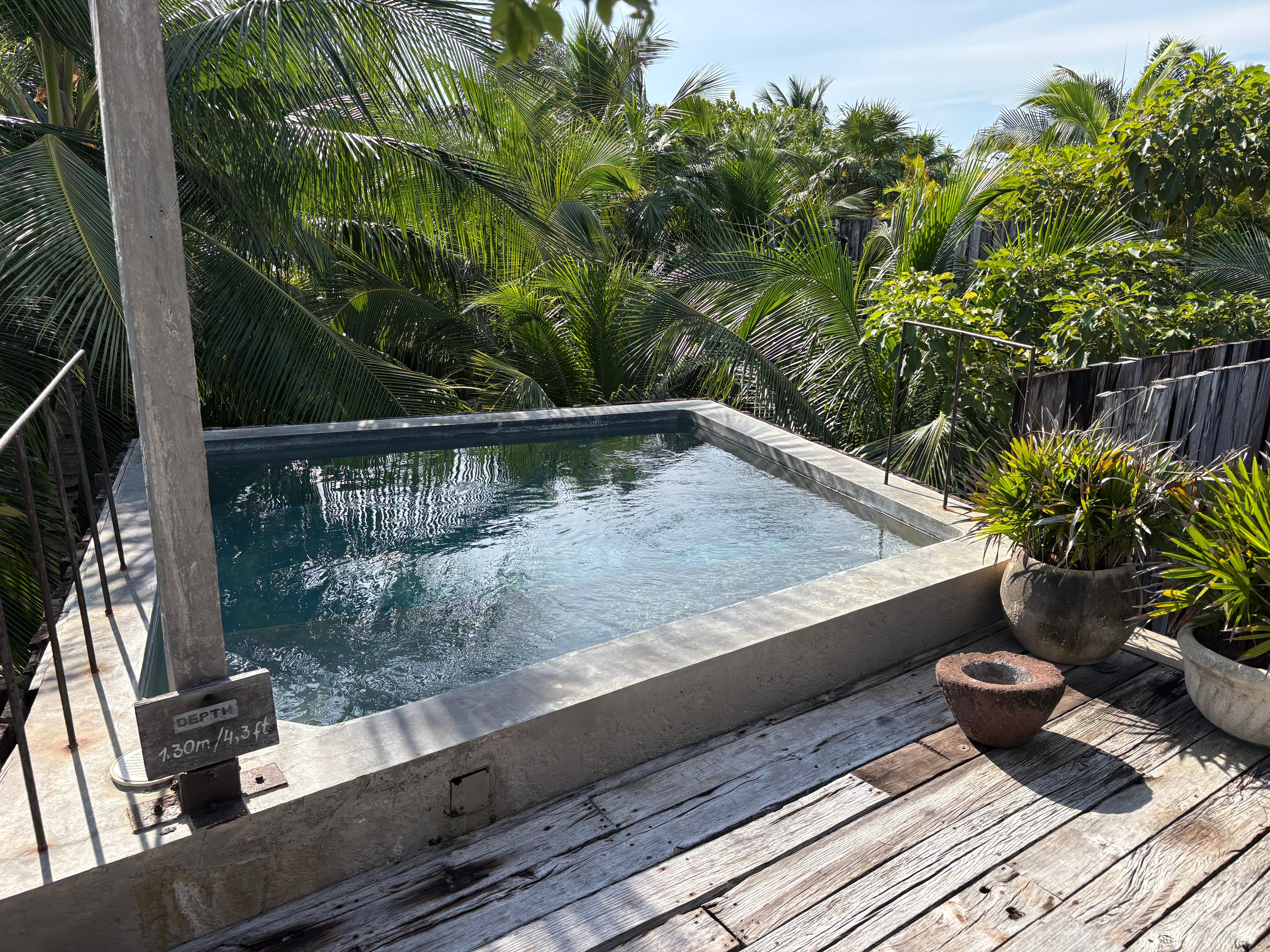 Private rooftop pool