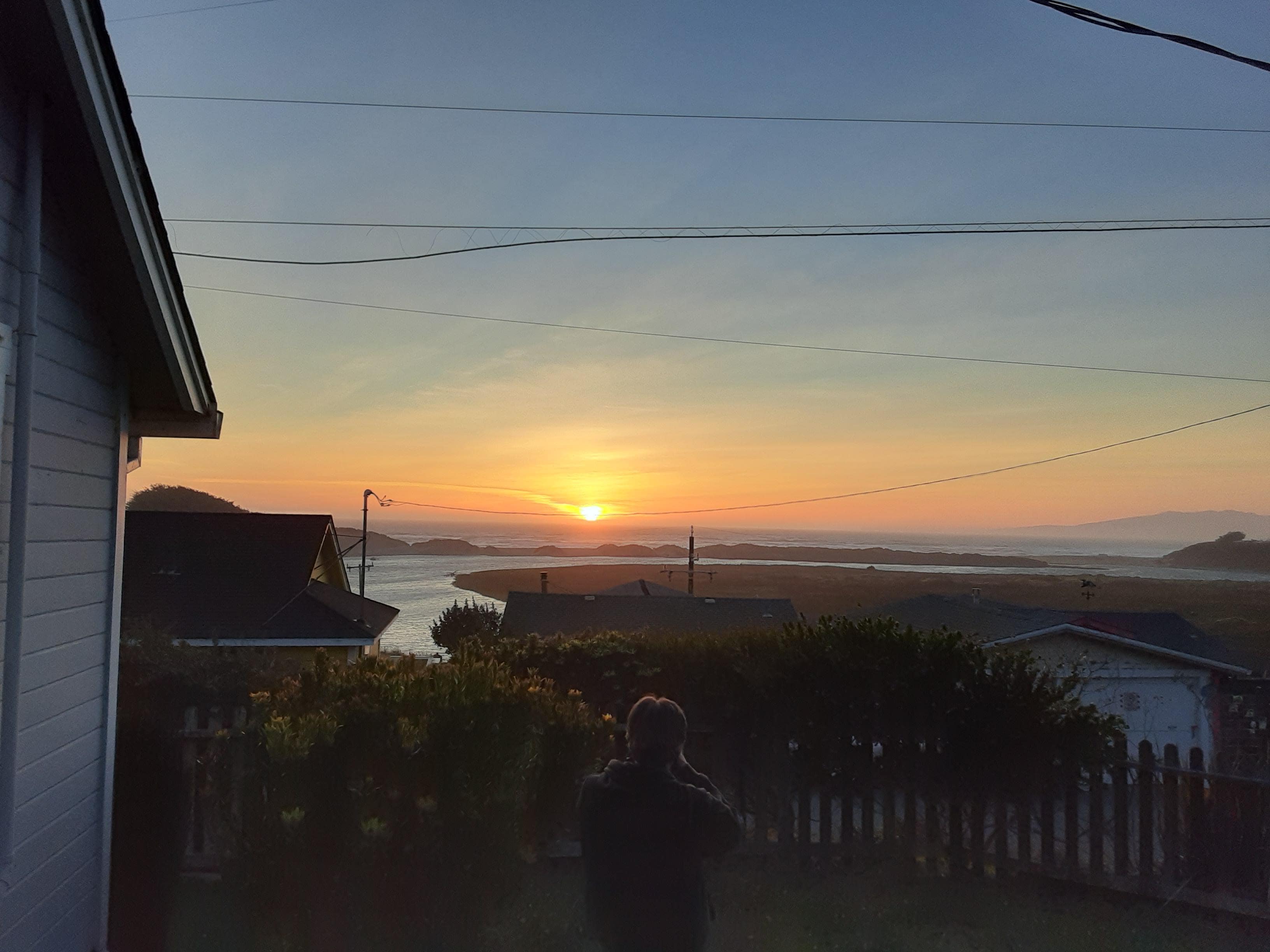 Sunset from front porch