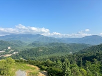 Balcony views of the mountains