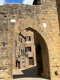 The entrance to the village