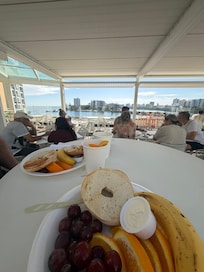 View from the restaurant’s rooftop area.