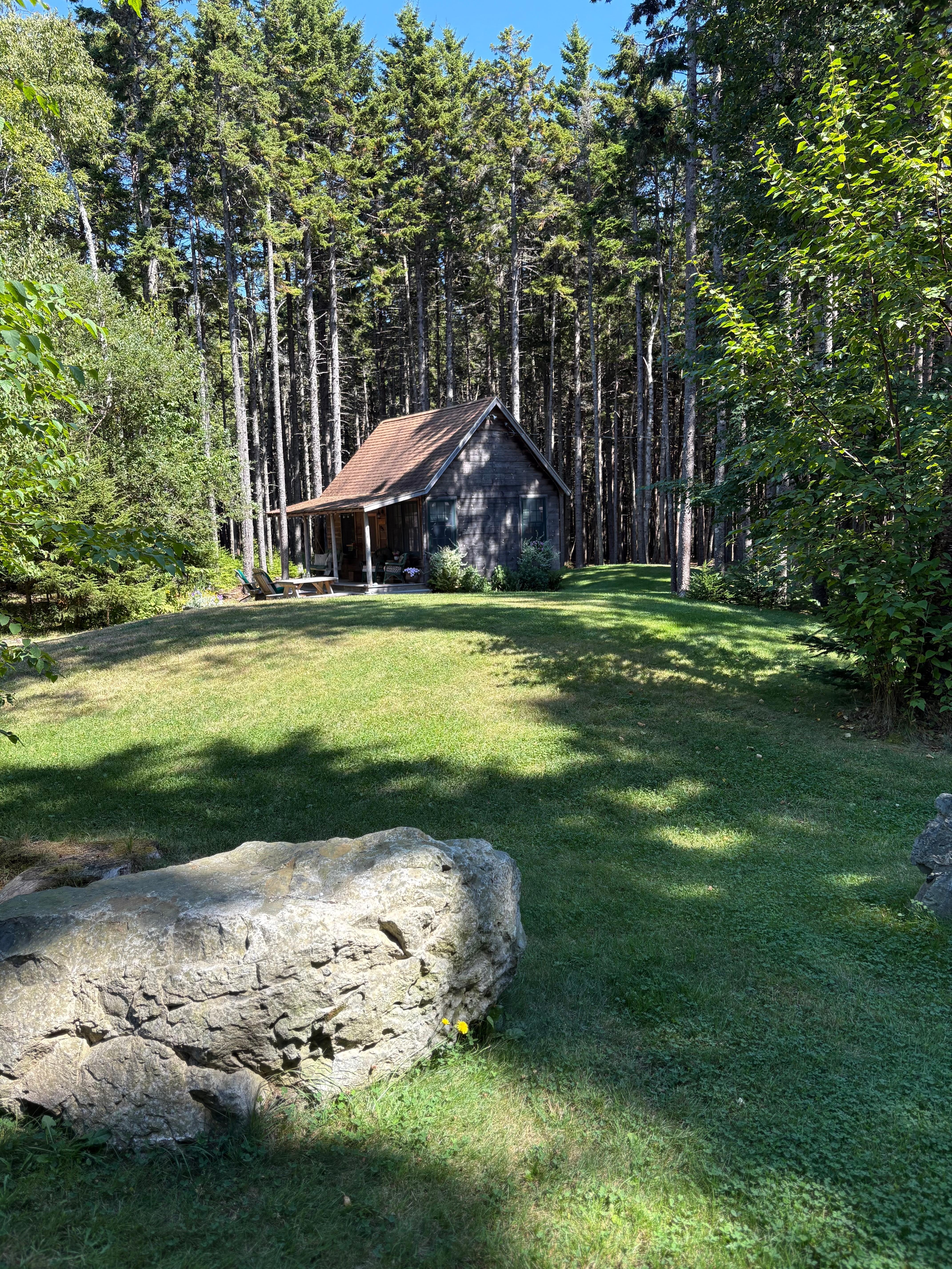 Cabin view from the road