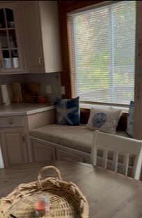 reading nook in kitchen