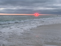 Sunset from beach