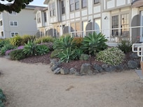 View of the oceanside cottages