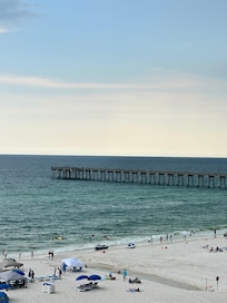This is how close you are to the pier at pier park!