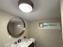 Slopes bathroom ceiling