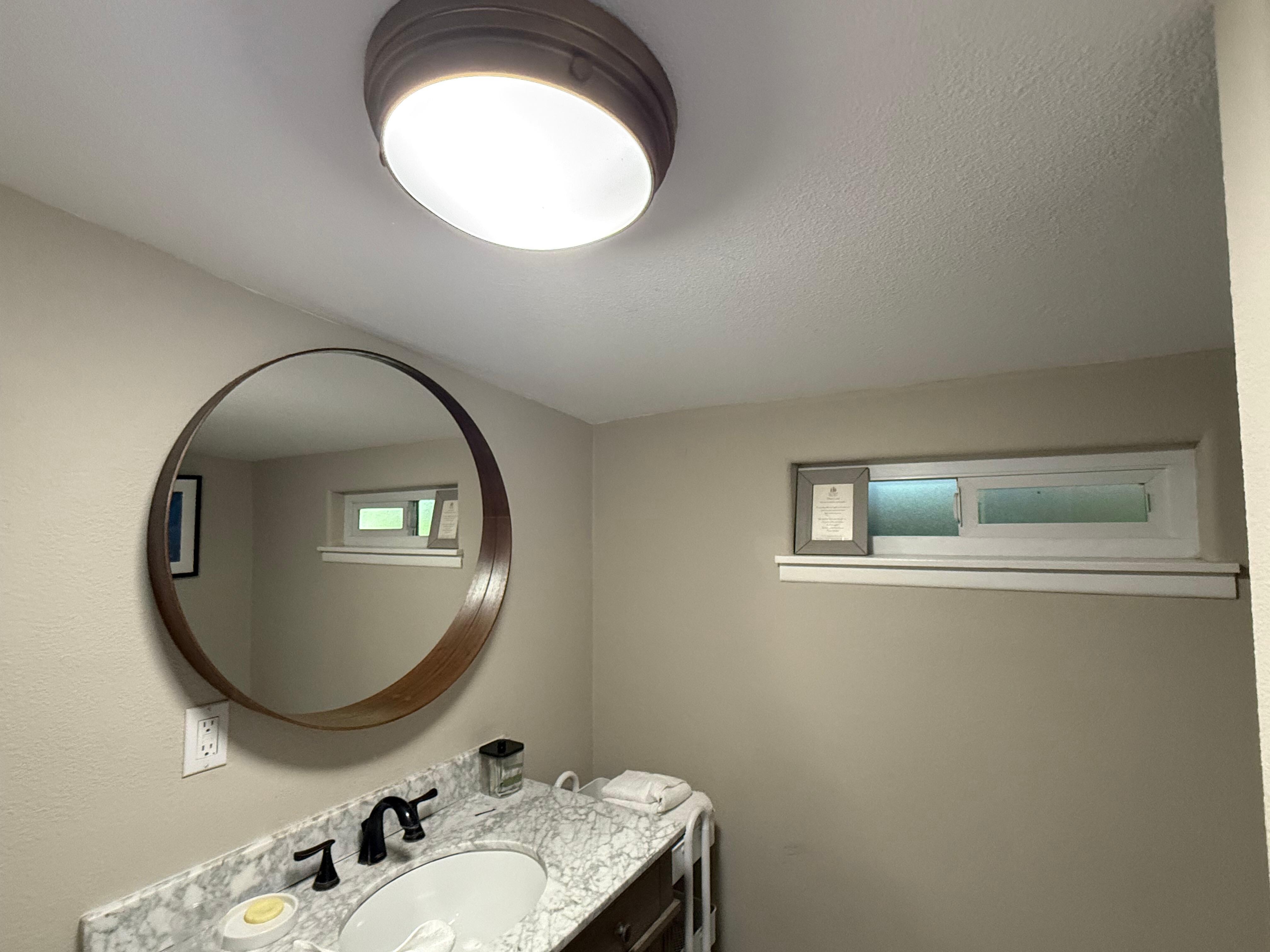Slopes bathroom ceiling 