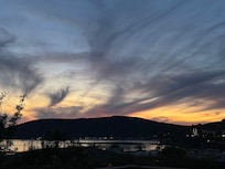 Sunset view from the deck