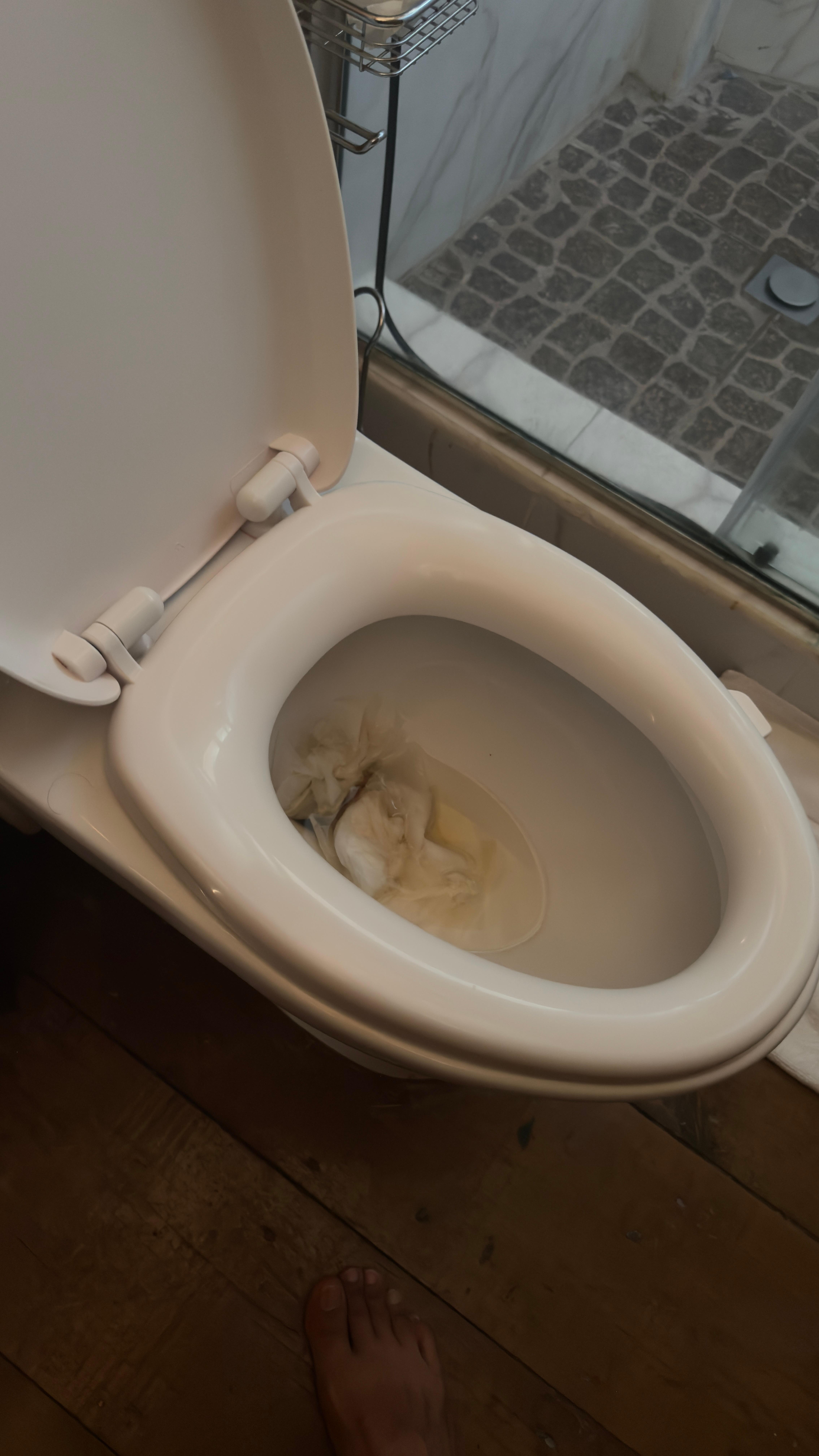 No water to flush toilet