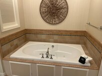 Jacuzzi in the room and by the pool