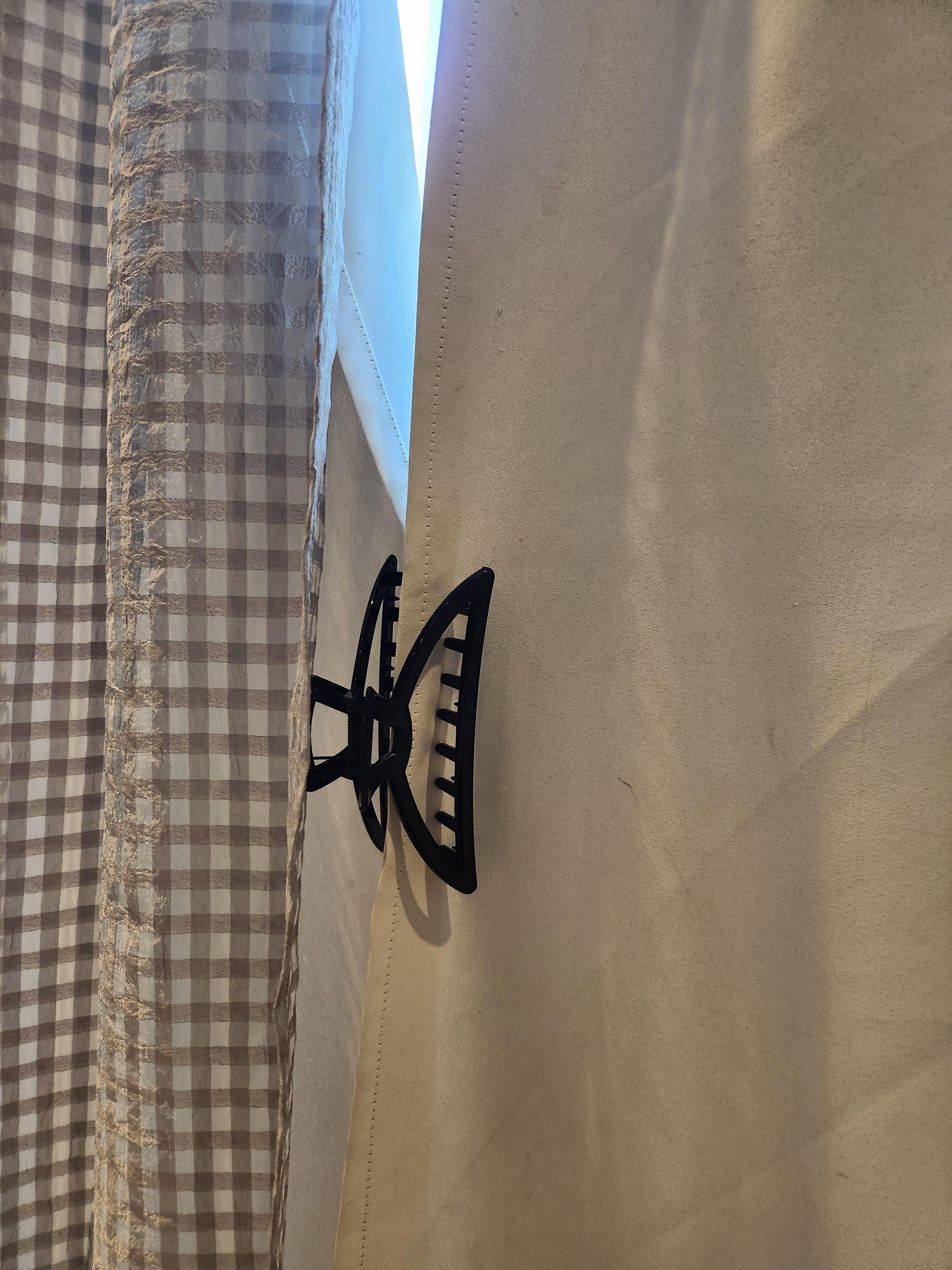 Blockout curtain was not wide enough to close.