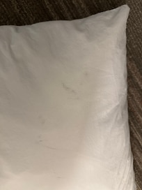 Stain on pillow